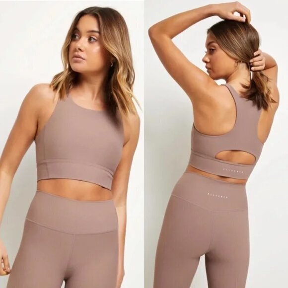 All Fenix Blush Tie Dye Longline Sports Bra NWT XS - Picture 2 of 9